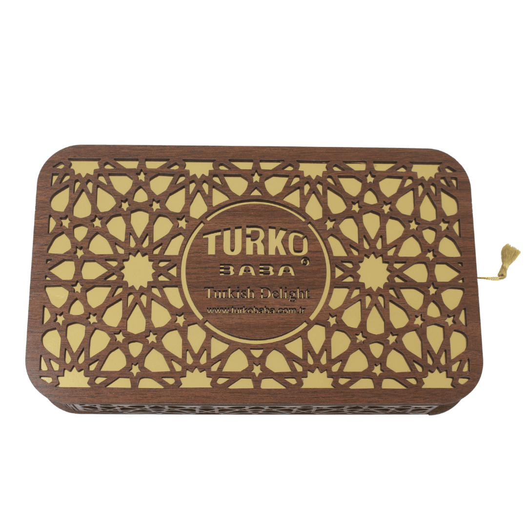 Turko Baba Desenli Oval Çekmece Kutu